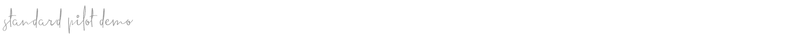 Standard Pilot font preview